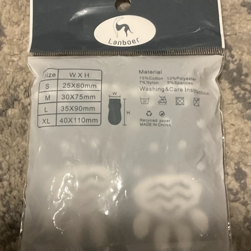 Black and White Pet Socks XL - Picture 3 of 3